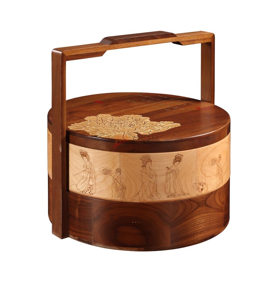 DS 木制手提式茶葉食品盒